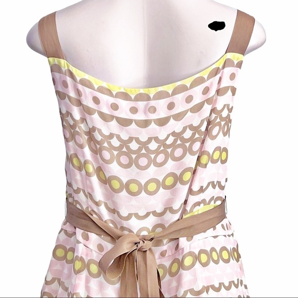 Hobbs Invitation Silk Chiffon Circle print Dress SZ 18 Multicolor - Picture 10 of 16